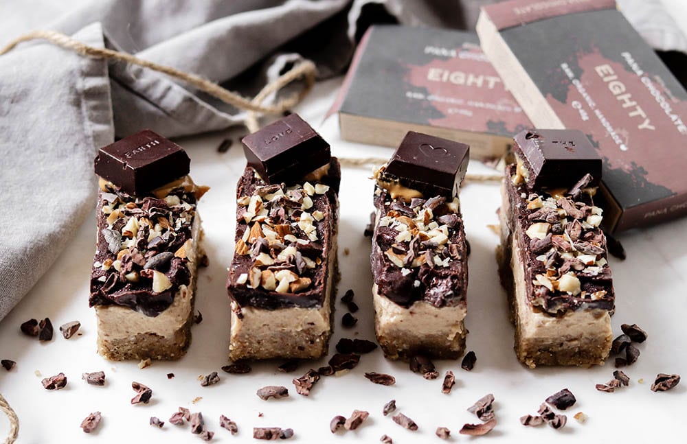 Raw Pana Chocolate Snickers slice - The Curious Avocado
 &ndash; Natural Things NZ