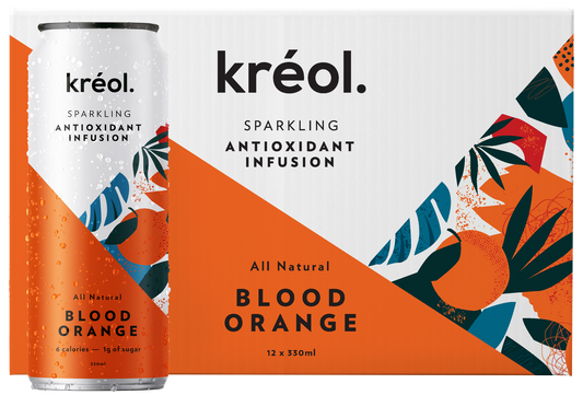 Kreol Sparkling Real Fruit Infusion Blood Orange 330ml