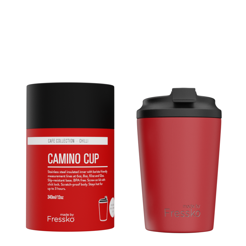 Fressko Camino Coffee Cup 340ml Chilli
