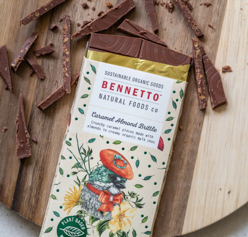 Bennetto Creamy Caramel Almond Brittle 75g