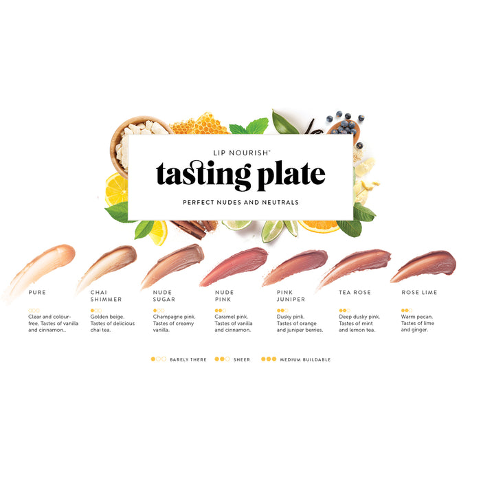 Lip Nourish Tasting Plate - Nudes + Neutrals | 7 Shades