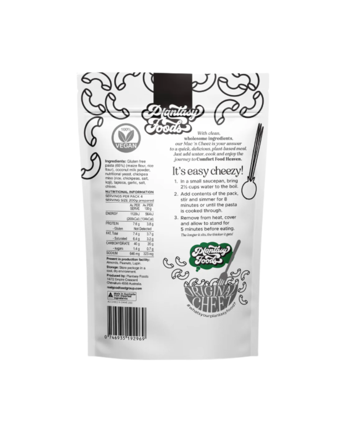 Plantasy Foods Mac N Cheez Chive