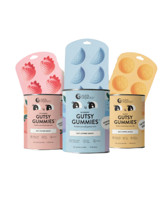 Gutsy Gummies Kids Bundle – 3 Flavours + Gummy Moulds