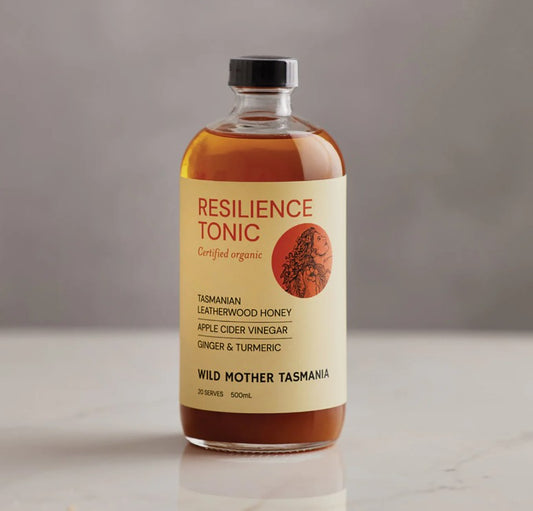 Wild Mother Resilience Tonic Honey Ginger Turmeric ACV 500ml