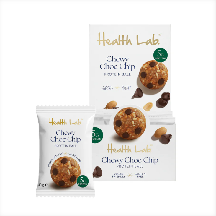 Health Lab Chewy Choc Chip PB Ball 40g