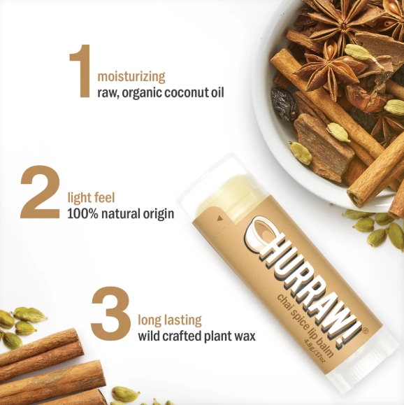 Hurraw! Lip Balm Chai Spice 4.3g