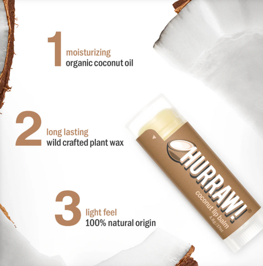 Hurraw! Lip Balm Coconut 4.3g