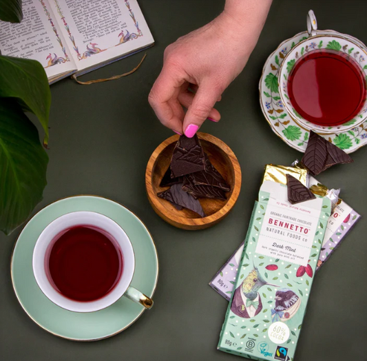 Bennetto Dark Mint Organic Chocolate Block 80g