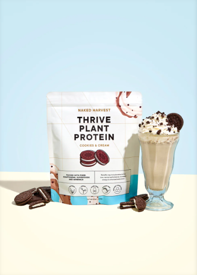 Nu Harvest Thrive Plant Protein Cookies & Cream 500g