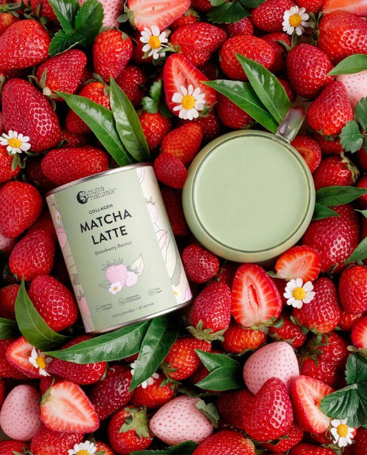 Nutra Collagen Strawberry Matcha Latte 100g