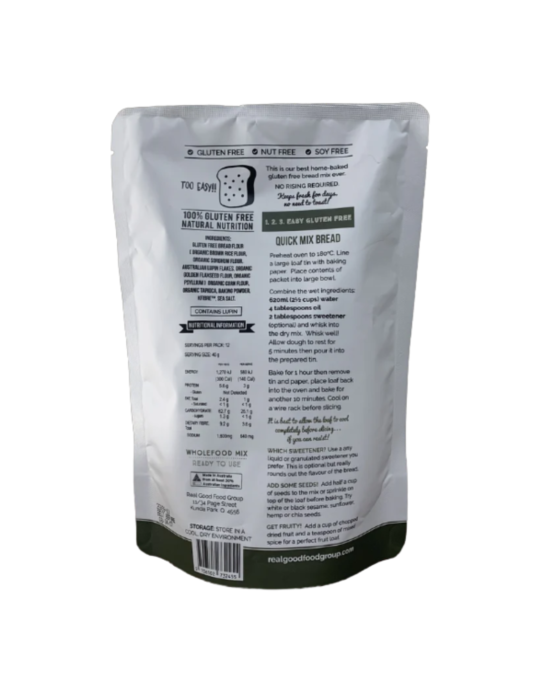 TGFFC Quick Mix Bread Mix 480g