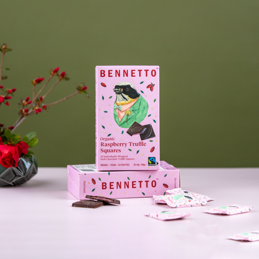 Bennetto Truffle Squares Raspberry 160g