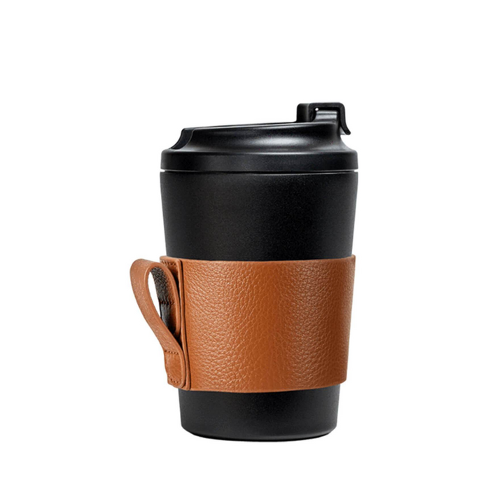 Leather Bino Cup Sleeve