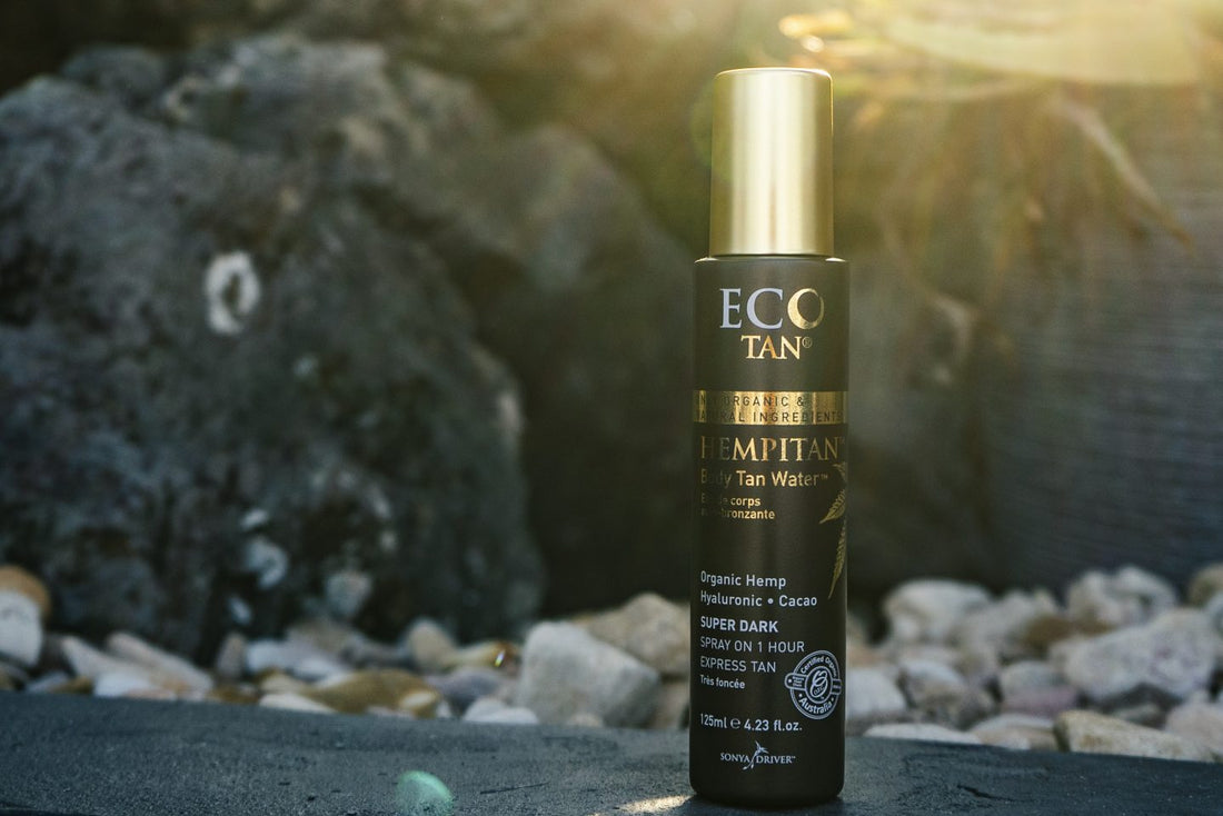 Introducing, Hempitan Body Tan Water! + The Only application mitt you need.