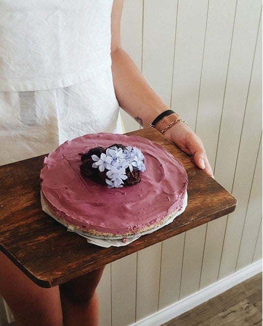 Boysenberry and Lemon Cheesecake