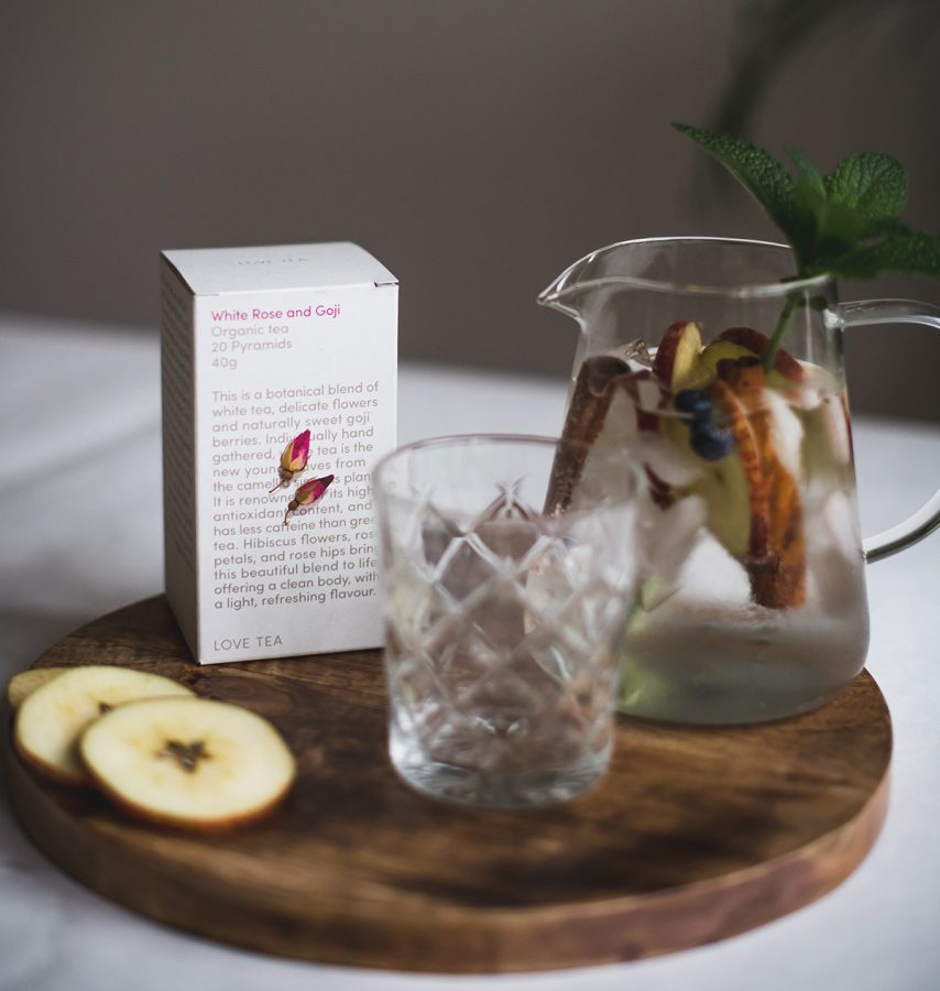 White Rose and Goji iced tea