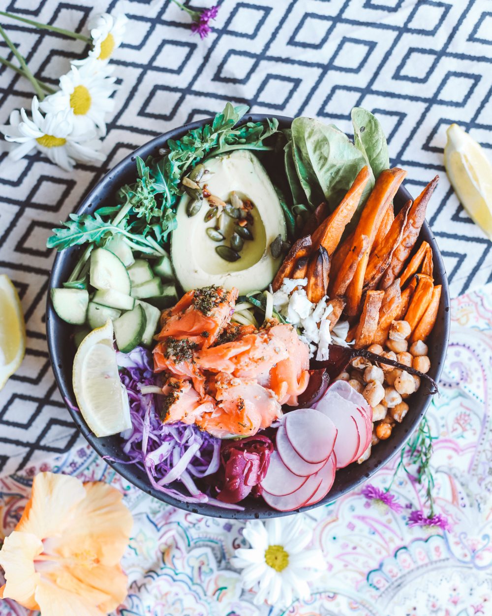 Hot Smoked Salmon Poké Poké Bowl