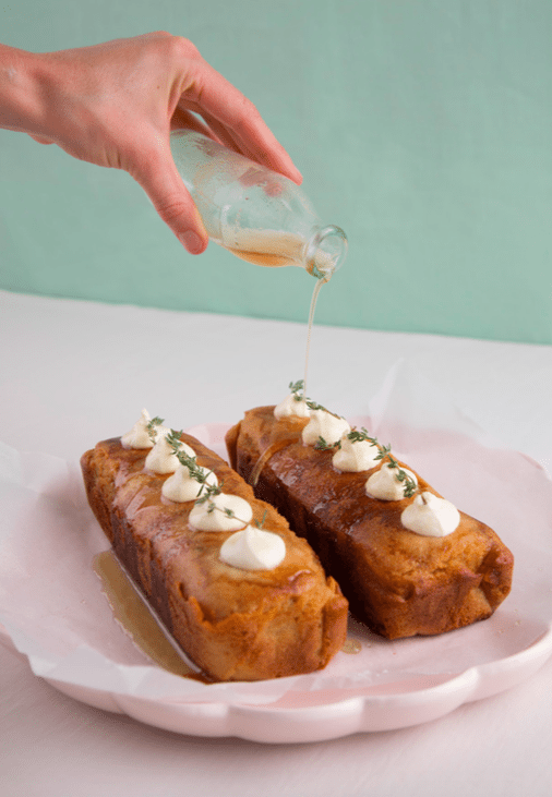 Orange and thyme cake with honey thyme syrup - The Caker