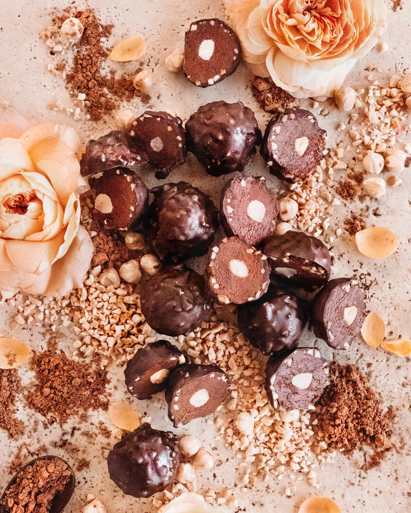 Fudgy Chocolate Hazelnut Truffles