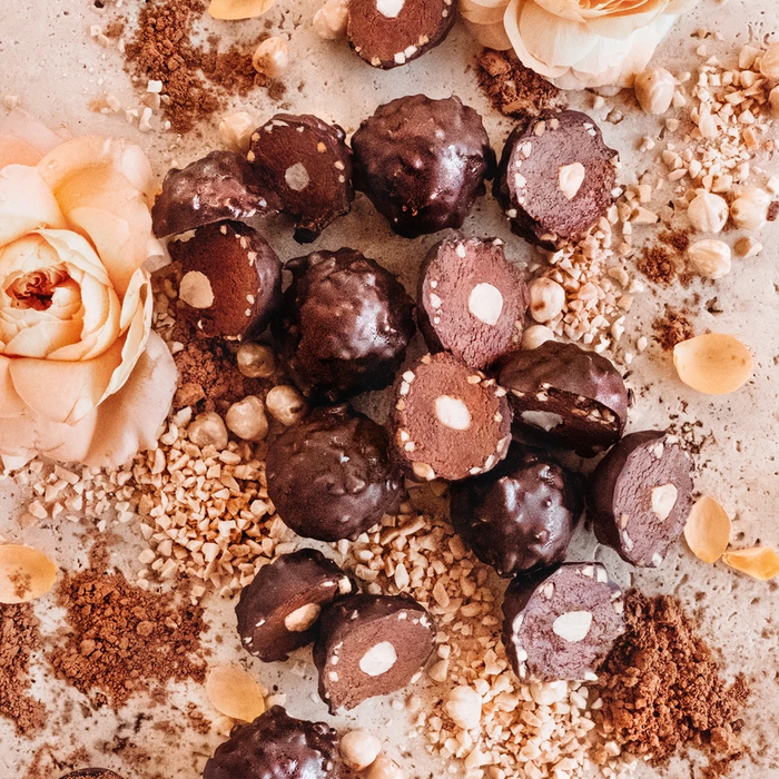 Fudgy Chocolate Hazelnut Truffles
