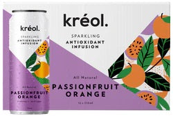 Kreol Sparkling Real Fruit Infusion Passionfruit Orange 330ml