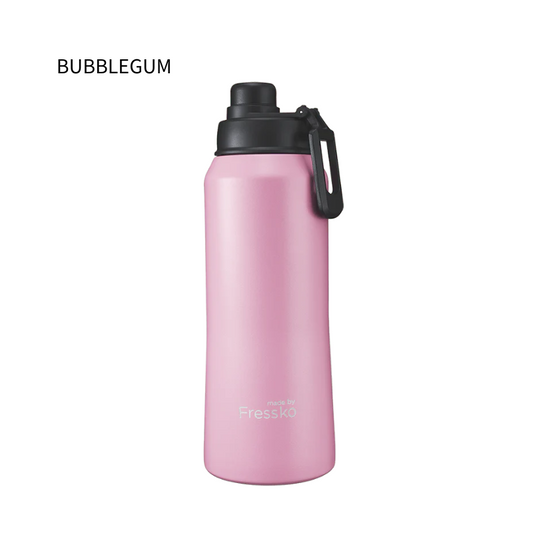 Fressko Core Drink Bottle Bubblegum 1L Sip Lid