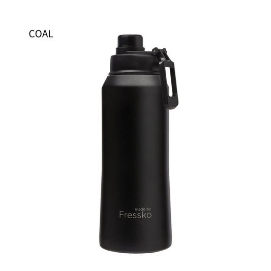 Fressko Core Drink Bottle Coal 1L Sip Lid