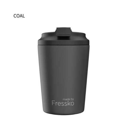 Camino Reusable Coffee Cup 340ml (Large) - Ceramic Lined Coal