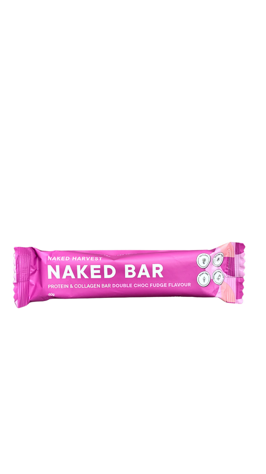 Nu Harvest Naked Bar Protein & Collagen Double Choc Fudge 60g