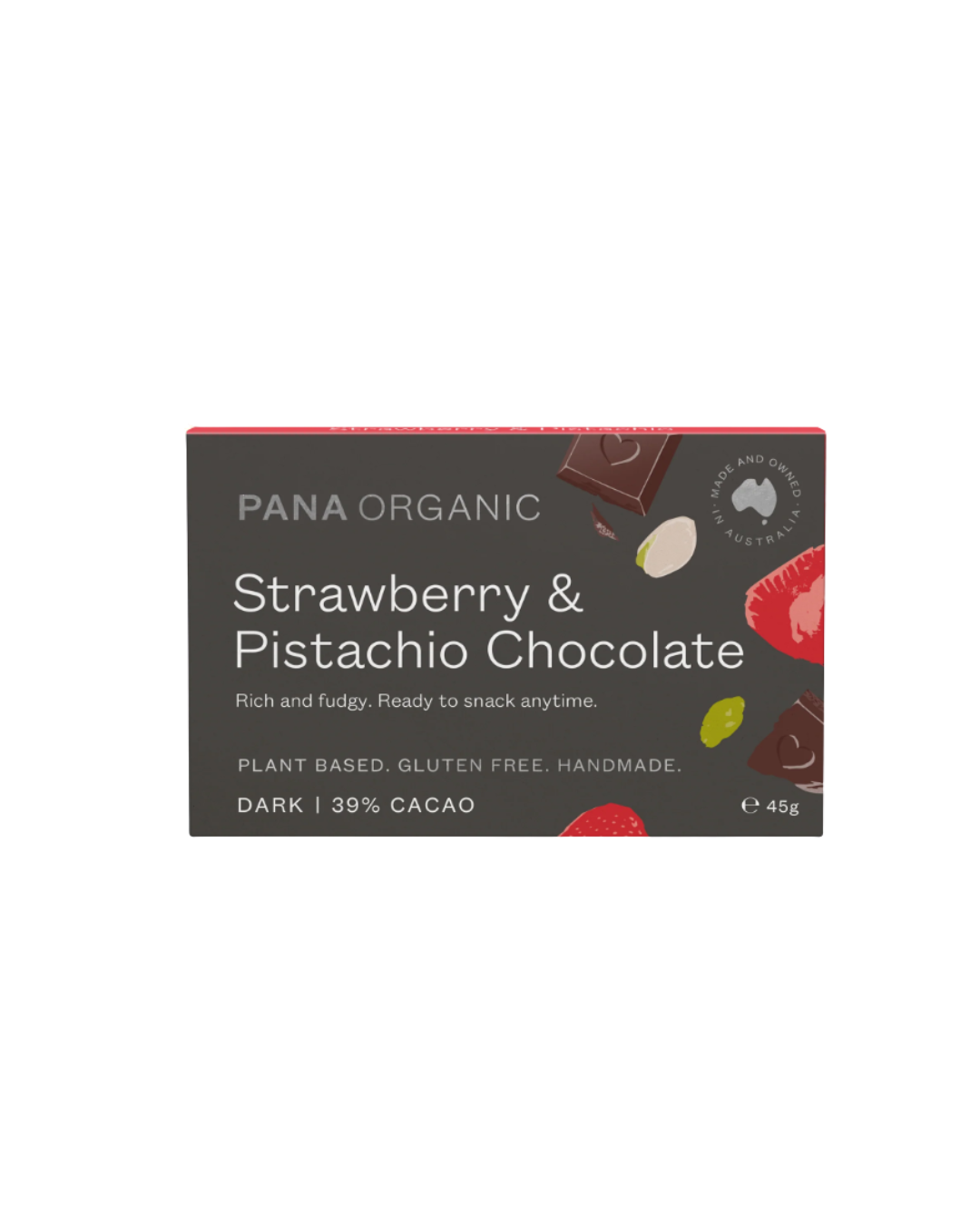 Pana Strawberry Pistachio Chocolate Bar 45g