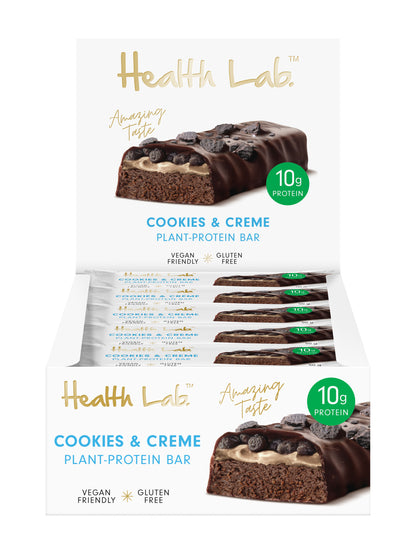 Health Lab Plant Protein Bar Cookies and Creme 50g