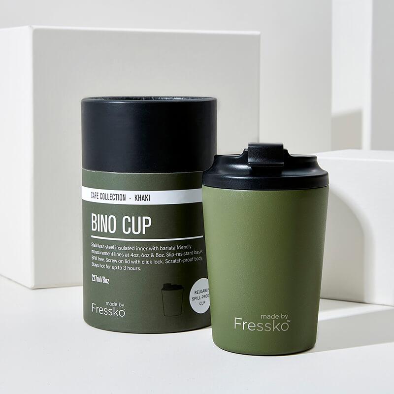 Fressko Bino Reusable Coffee Cup Khaki 230ml
