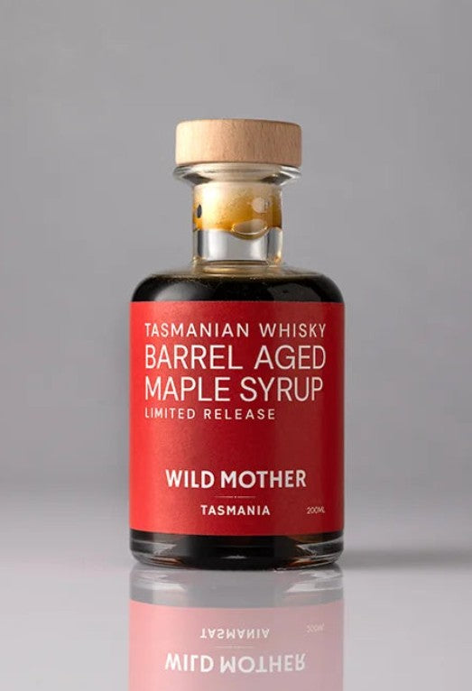 Wild Mother Tasmanian Whiskey Cask Aged Maple Syrup 200ml