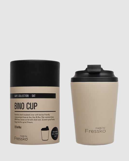 Fressko Bino Reusable Coffee Cup 230ml Oat