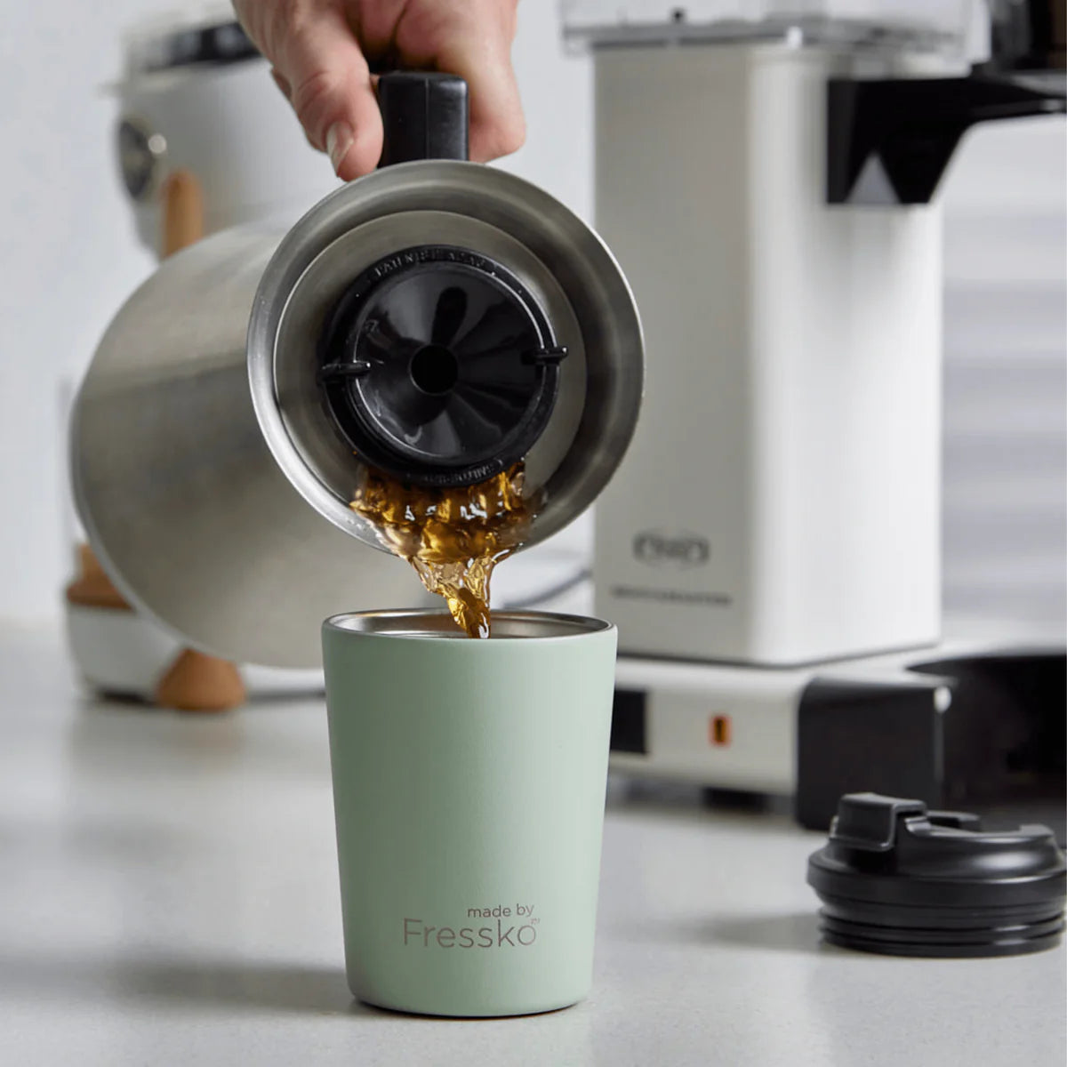 Fressko Bino Reusable Coffee Cup 230ml Sage