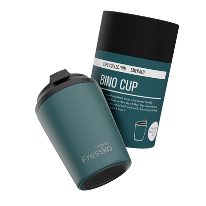 Fressko Bino Reusable Coffee Cup 230ml Emerald