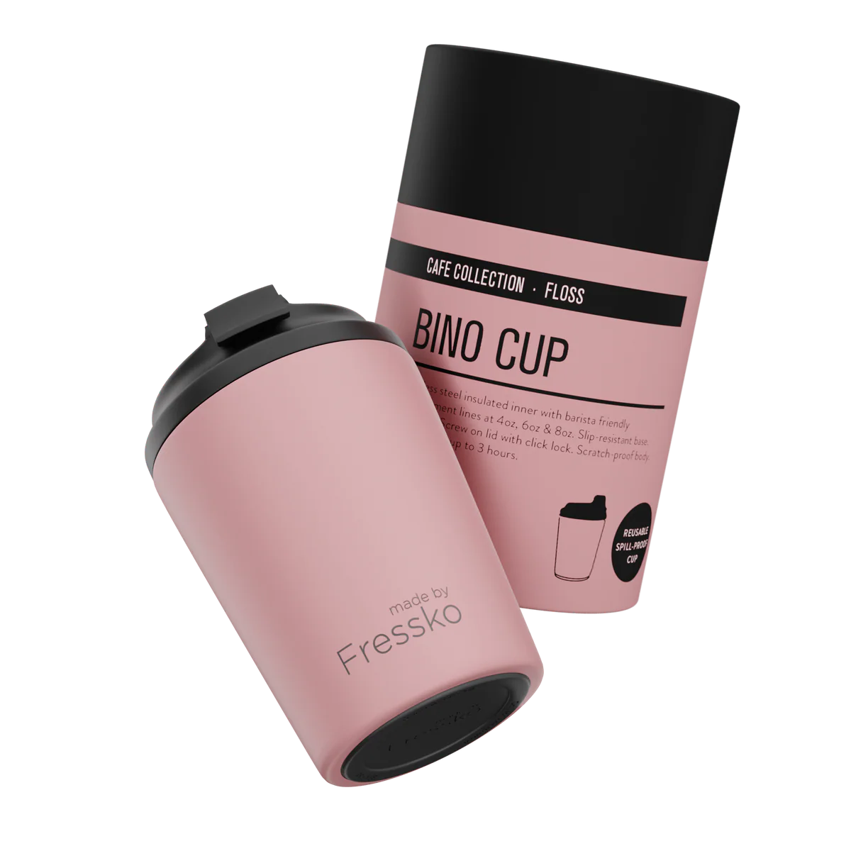 Fressko Bino Reusable Coffee Cup 230ml Floss