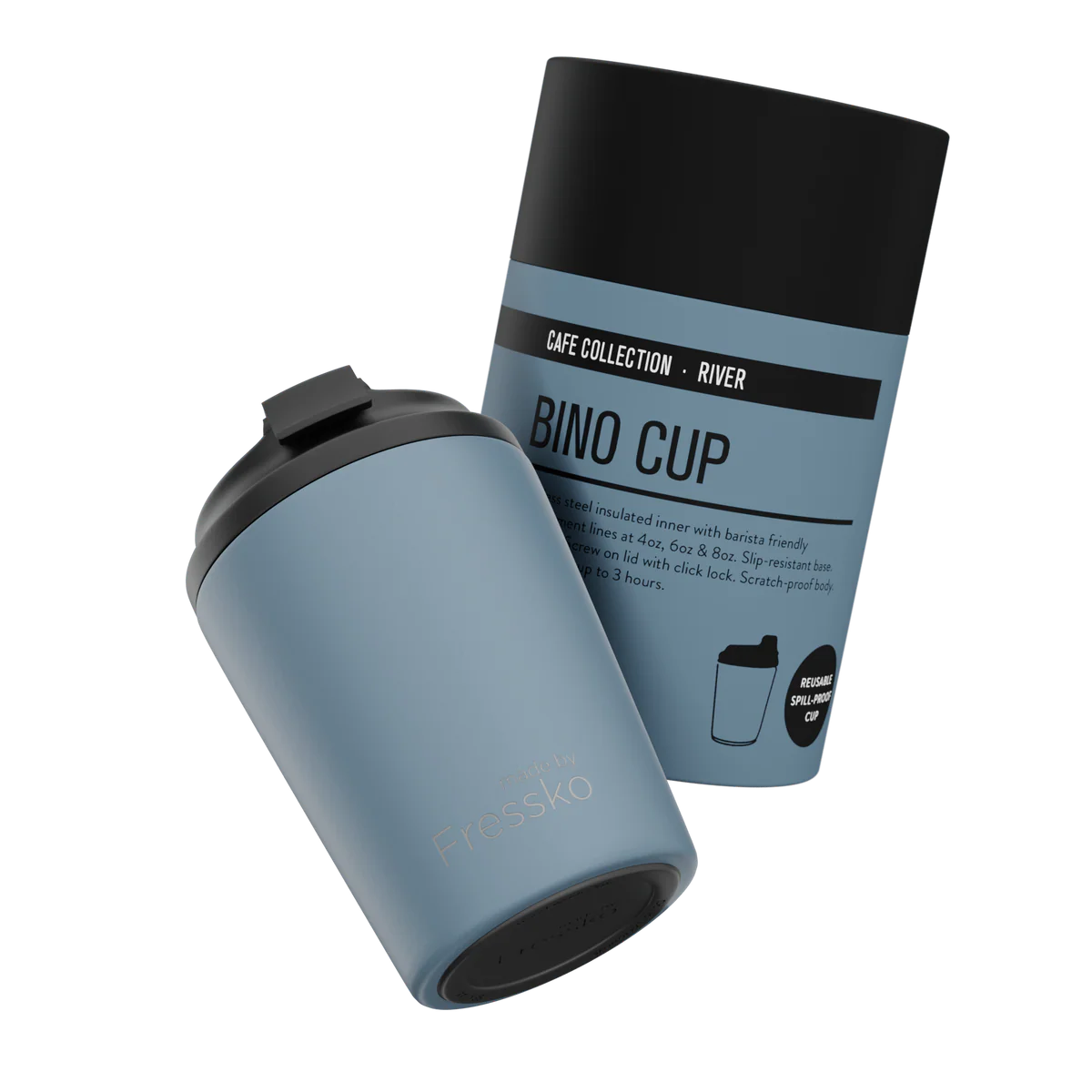 Fressko Bino Reusable Coffee Cup 230ml River