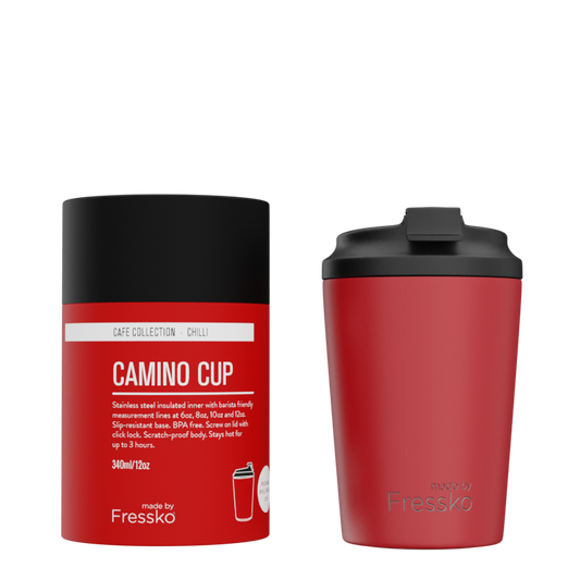 Fressko Camino Coffee Cup 340ml Chilli