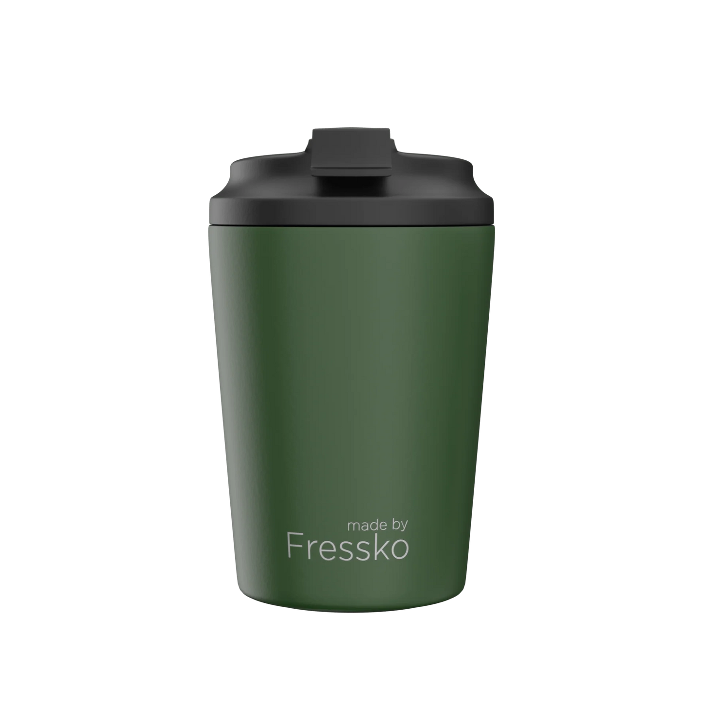 Fressko Bino Reusable Coffee Cup 230mL - Ceramic Lined Khaki