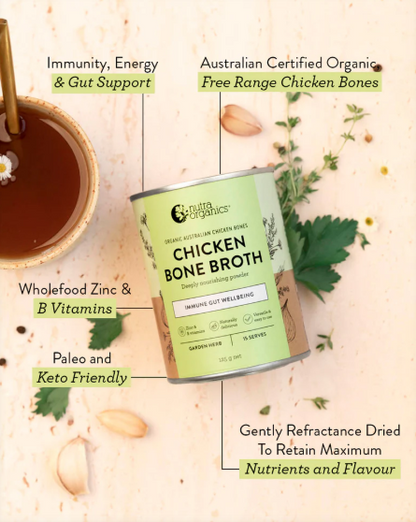 Nutra Chicken Bone Broth Garden Herb 125g