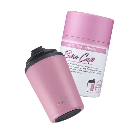 Fressko Bino Reusable Coffee Cup 230ml Bubblegum