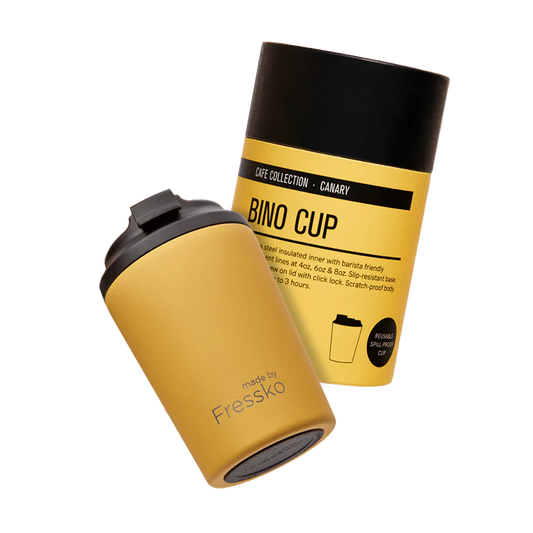 Fressko Bino Reusable Coffee Cup 230ml Canary