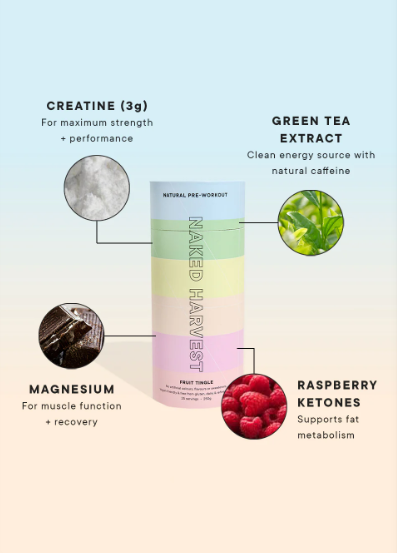 Nu Harvest Pre Workout Fruit Tingle 250g