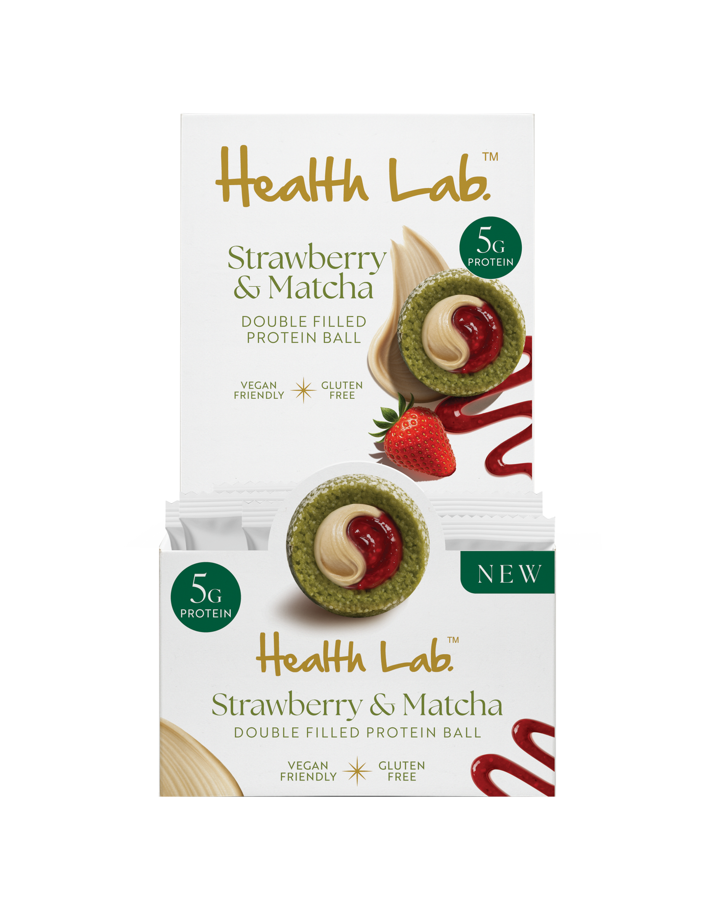 Health Lab Ball Strawberry & Matcha 40g