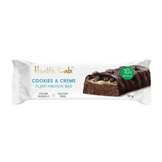 Health Lab Plant Protein Bar Cookies and Creme 50g