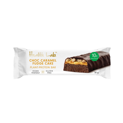 Health Lab Plant Protein Bar Choc Caramel Fudge Cake 50g