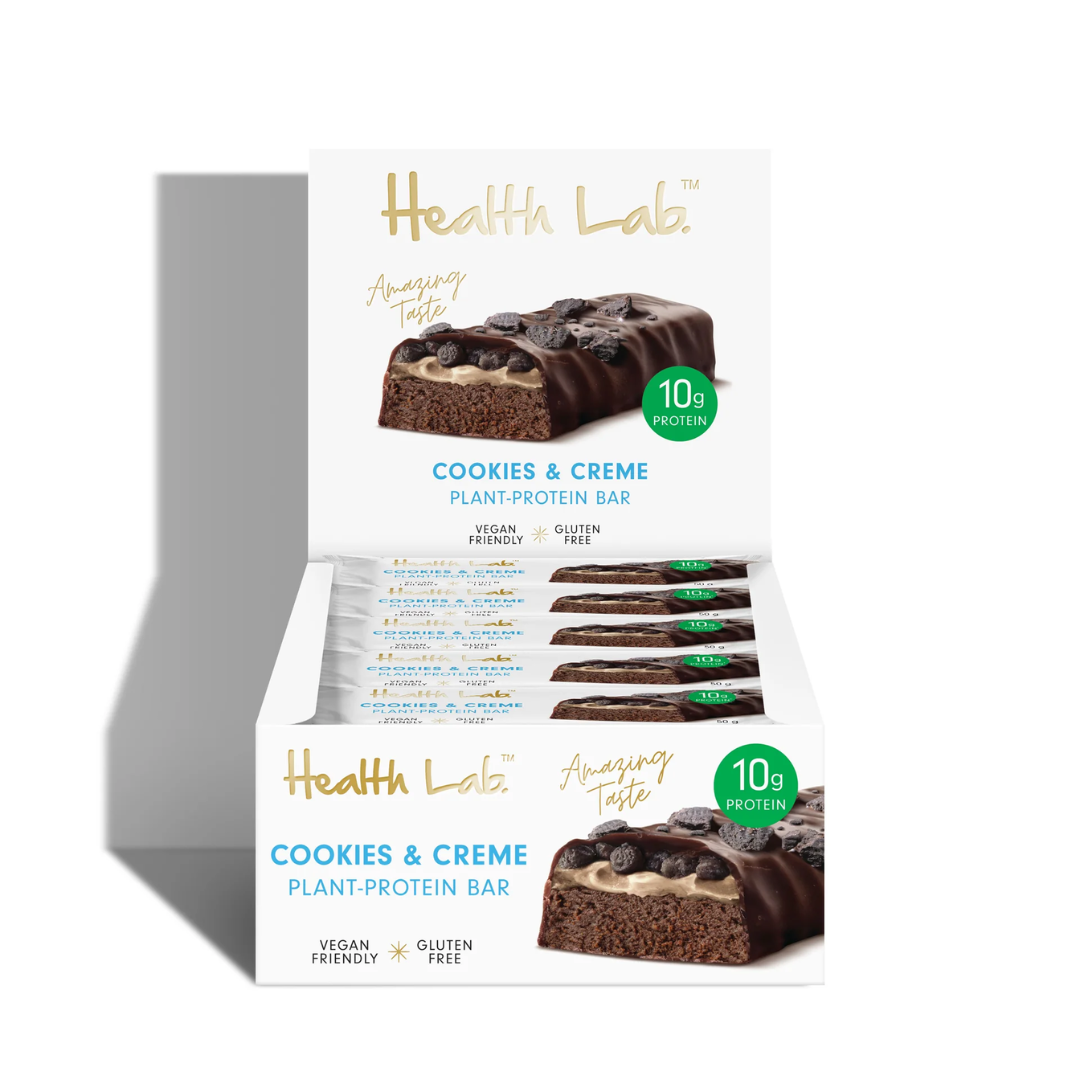 Health Lab Plant Protein Bar Cookies and Creme 50g