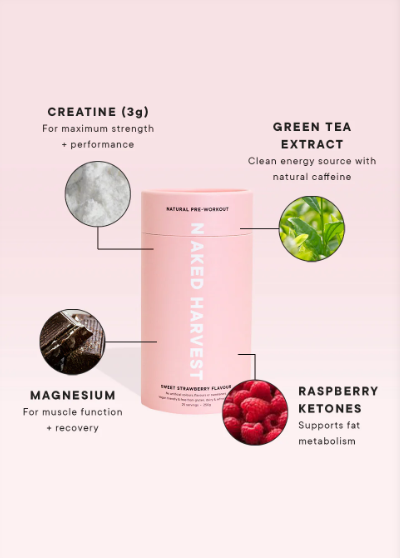 Nu Harvest Pre Workout Strawberry 250g