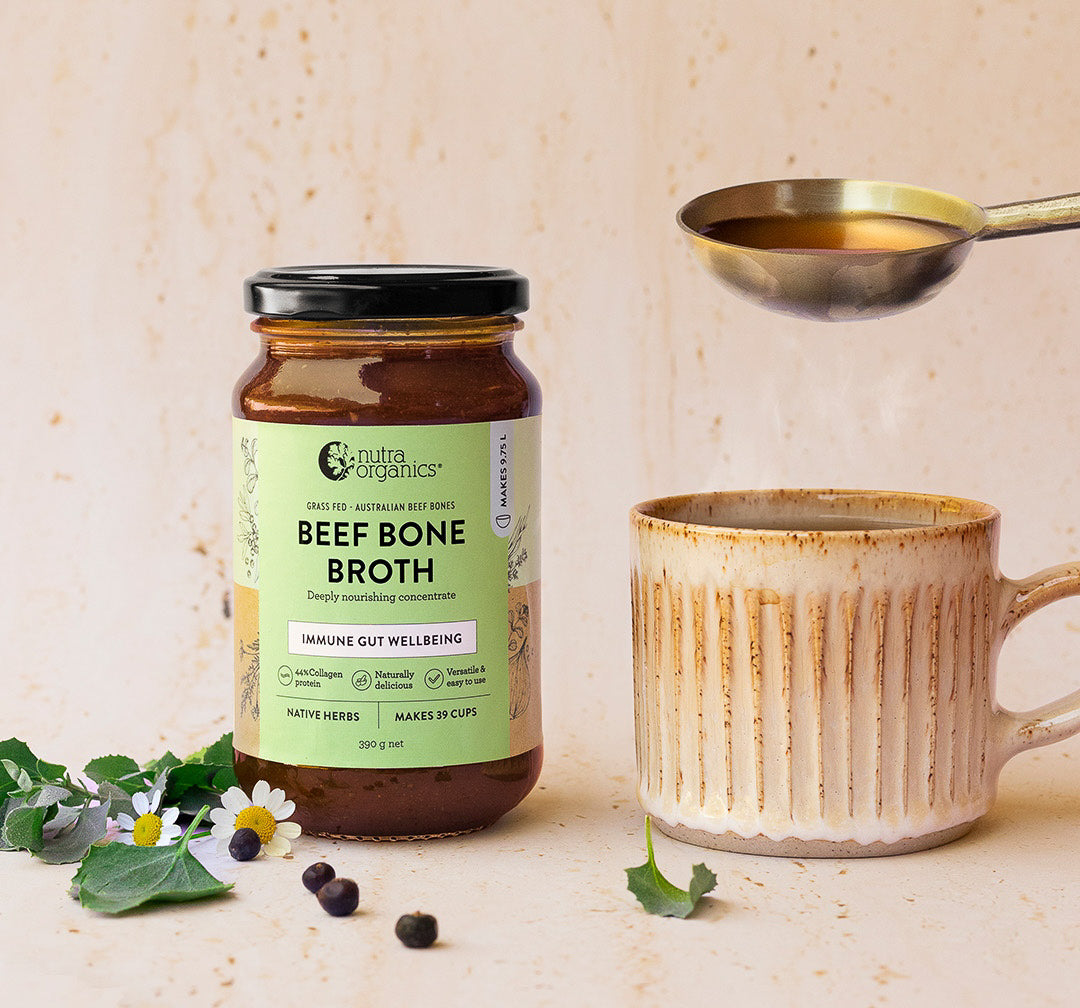 Beef Bone Broth Concentrate Native Herbs — Natural Things LTD